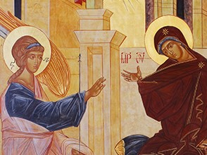 Icon of Annunciation (video)